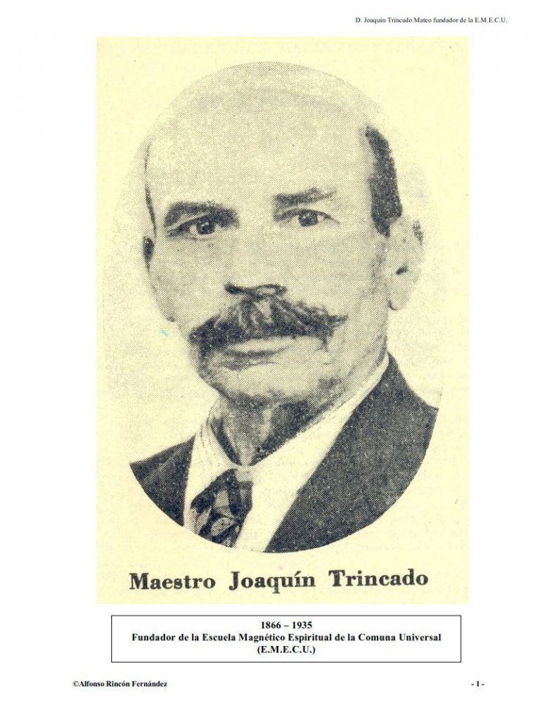 'Joaquín Trincado Mateo', anverso